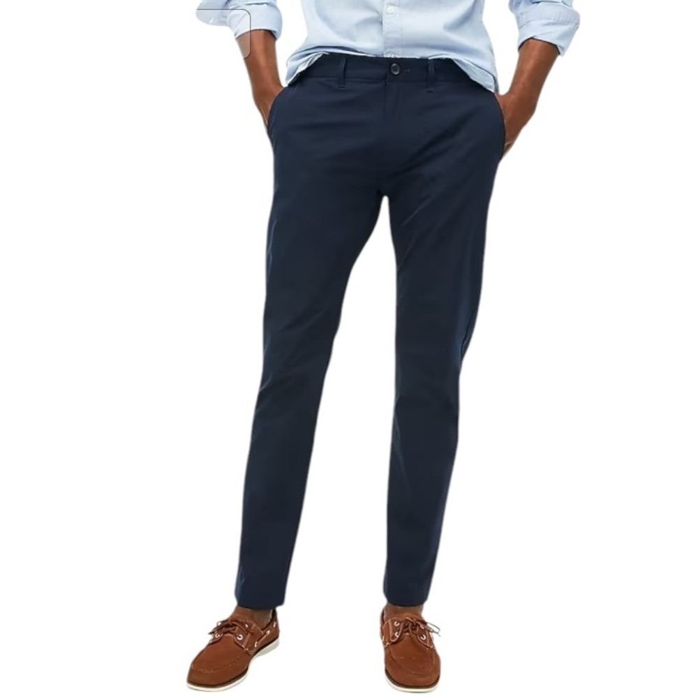 J. Crew Navy Men's Slim-fit Tech Pants New with Tag M-204 Sz 35 x 32